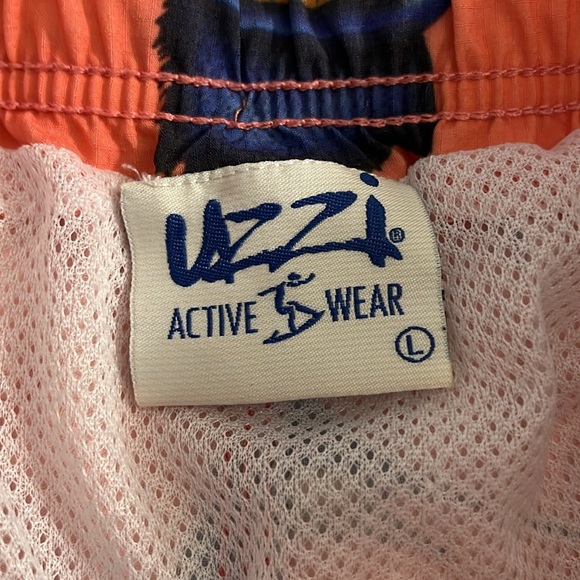 UZZI Men’s Swim Trunks in Coral & multi color swordfish Men’s Sz Lg. Swim Trunks - Picture 5 of 9